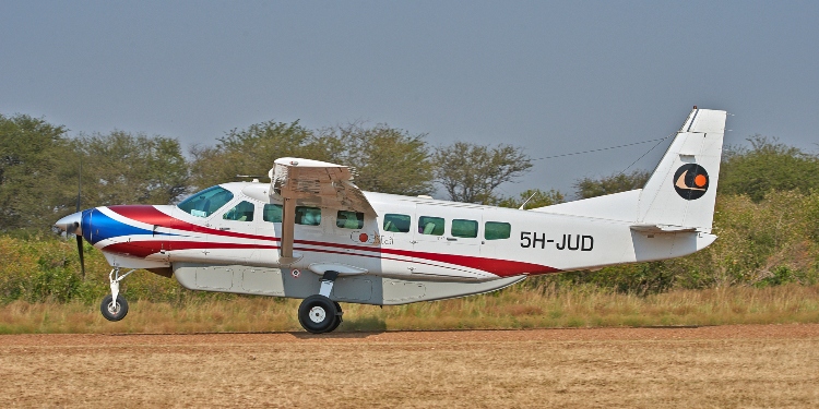 airstrip Serengeti park from Arusha