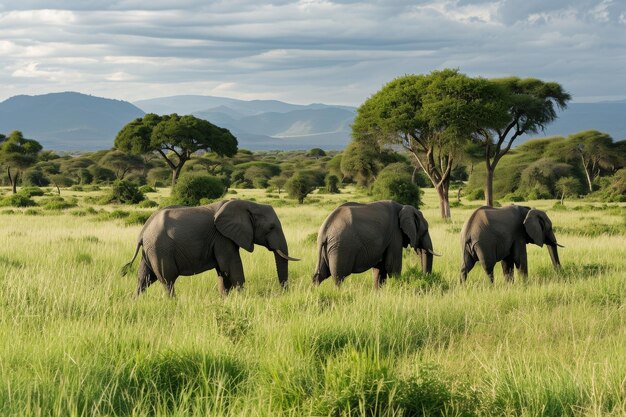 Dramatic skies and emerald plains during green season luxury safari