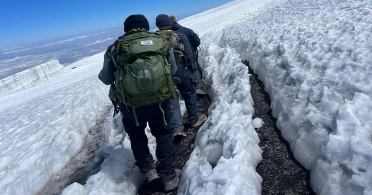 Sunrise at Uhuru Peak Kilimanjaro