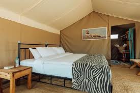 Scenic view of the Nyani Campsite and Lodge facilities for budget travelers in Serengeti